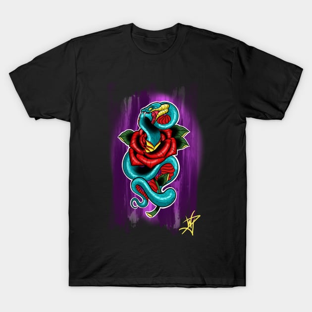 Snake Tee T-Shirt by Williej316